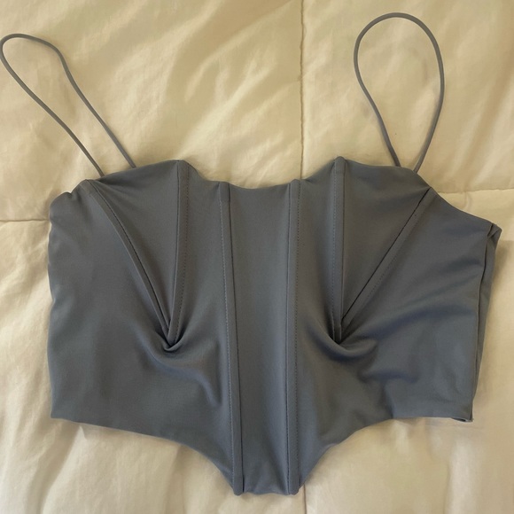 Amazon Blue corset crop top - Picture 4 of 4